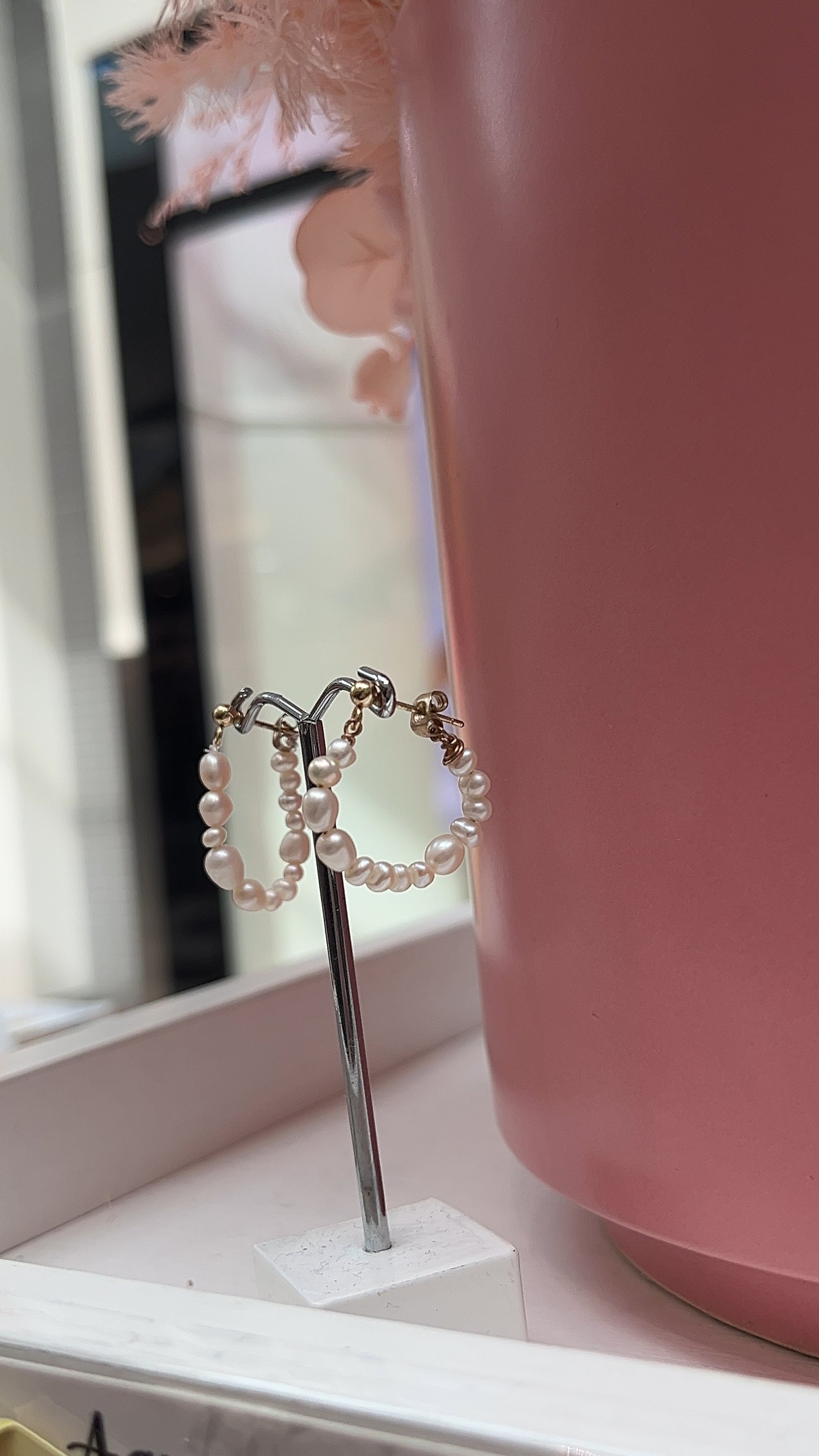 Fur Elise Pearl Studs