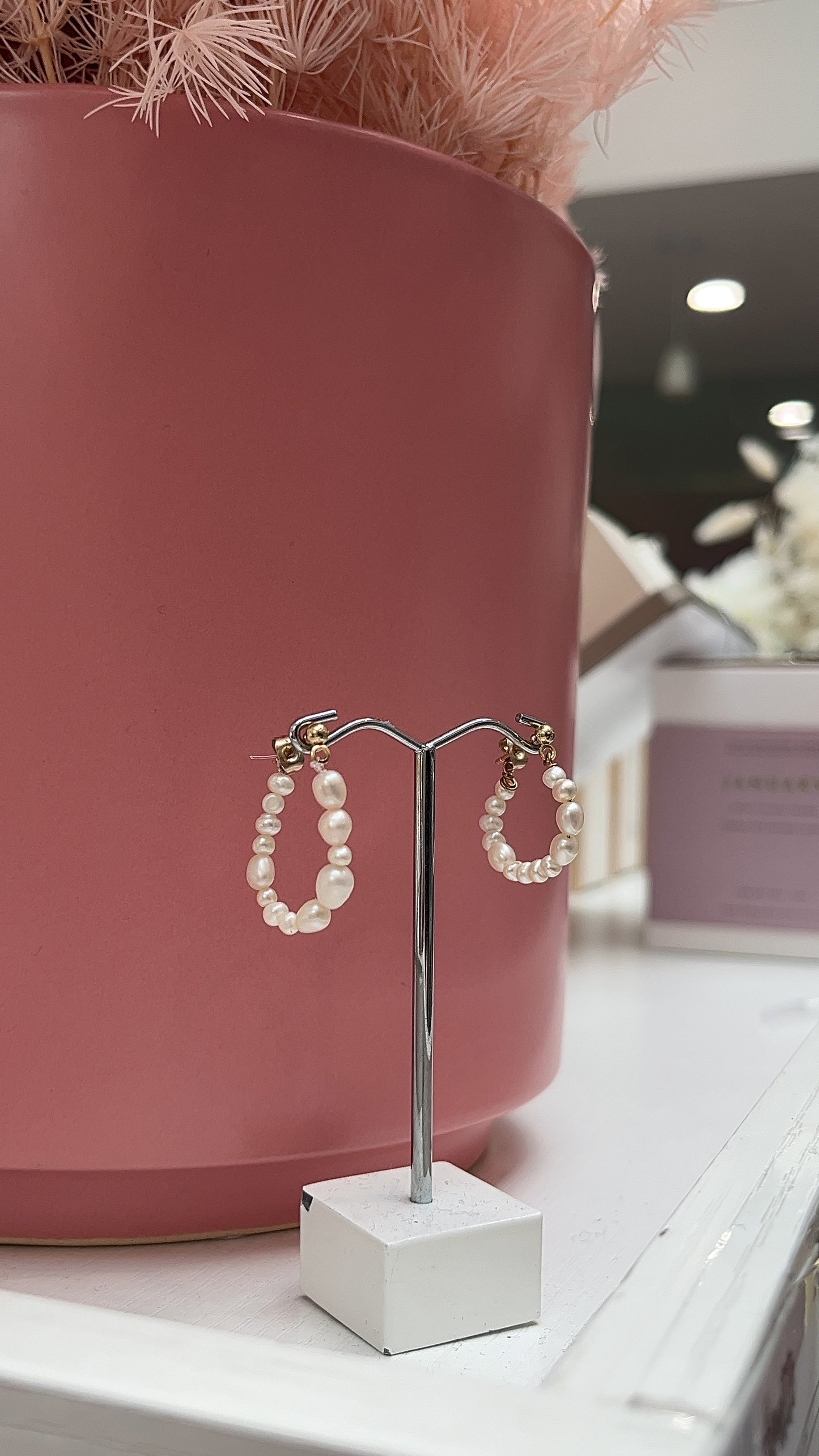 Fur Elise Pearl Studs