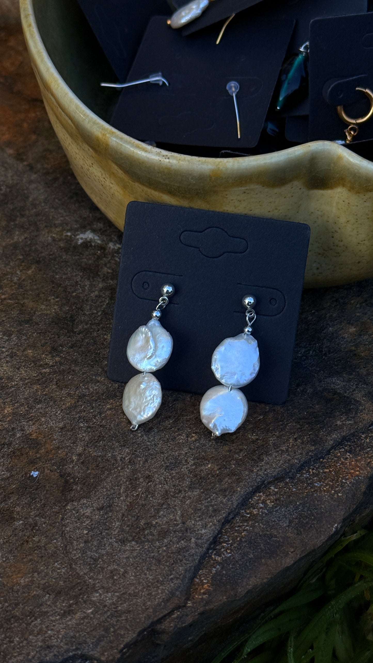 Pearl Studs Coin Pearls