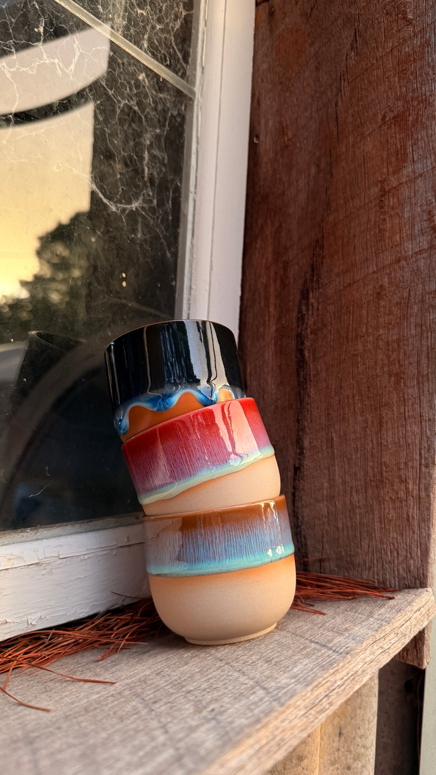 Set of Three Drip Mugs
