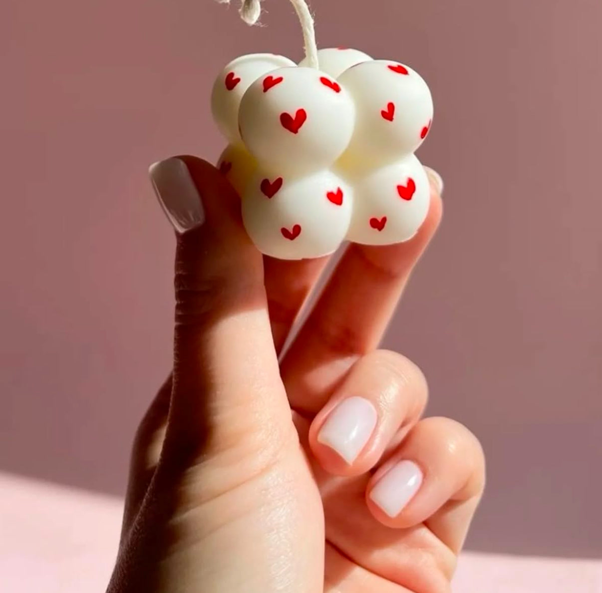 Valentines Bubble Candles