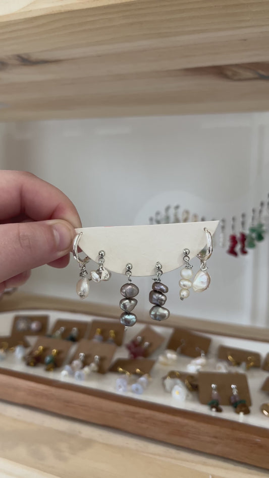 Stud & Hoop Pearl Set